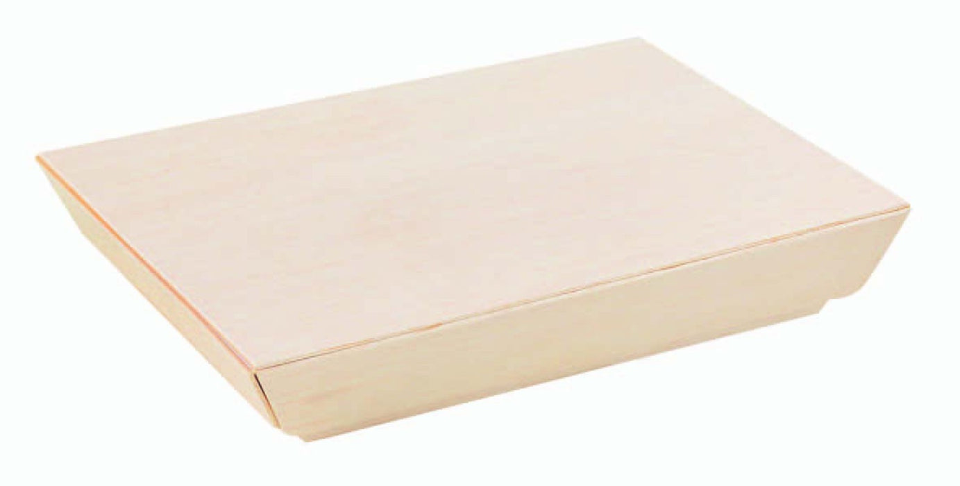 Bandeja de madera rectangular Samouraï 180x130mm A29mm - 100Uds