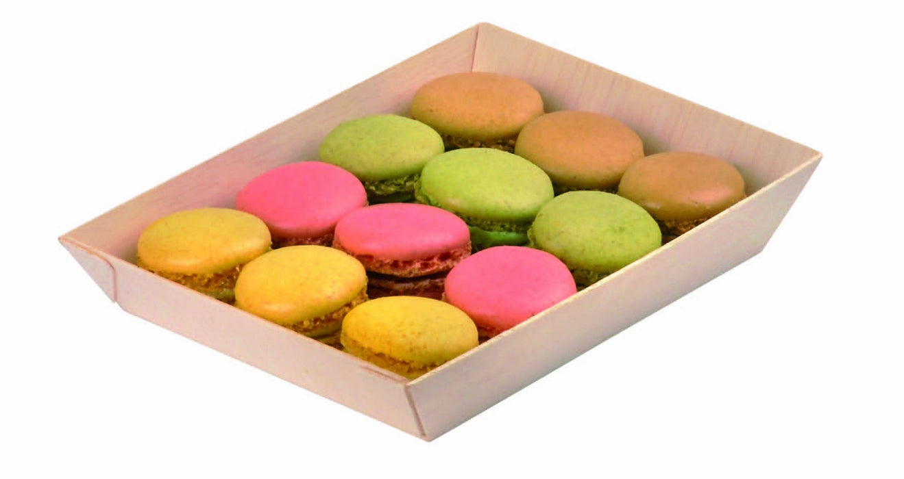 Bandeja de madera rectangular Samouraï 180x130mm A29mm - 100Uds