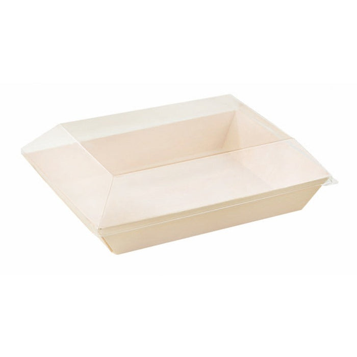 Bandeja de madera rectangular Samouraï 180x130mm A29mm - 100Uds