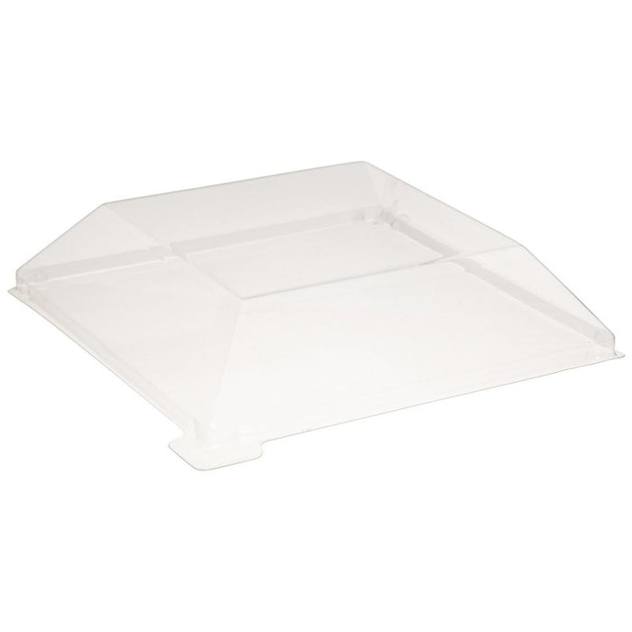Tapa cúpula Samurai transparente PET para plato 130x130mm A20mm - 100Uds
