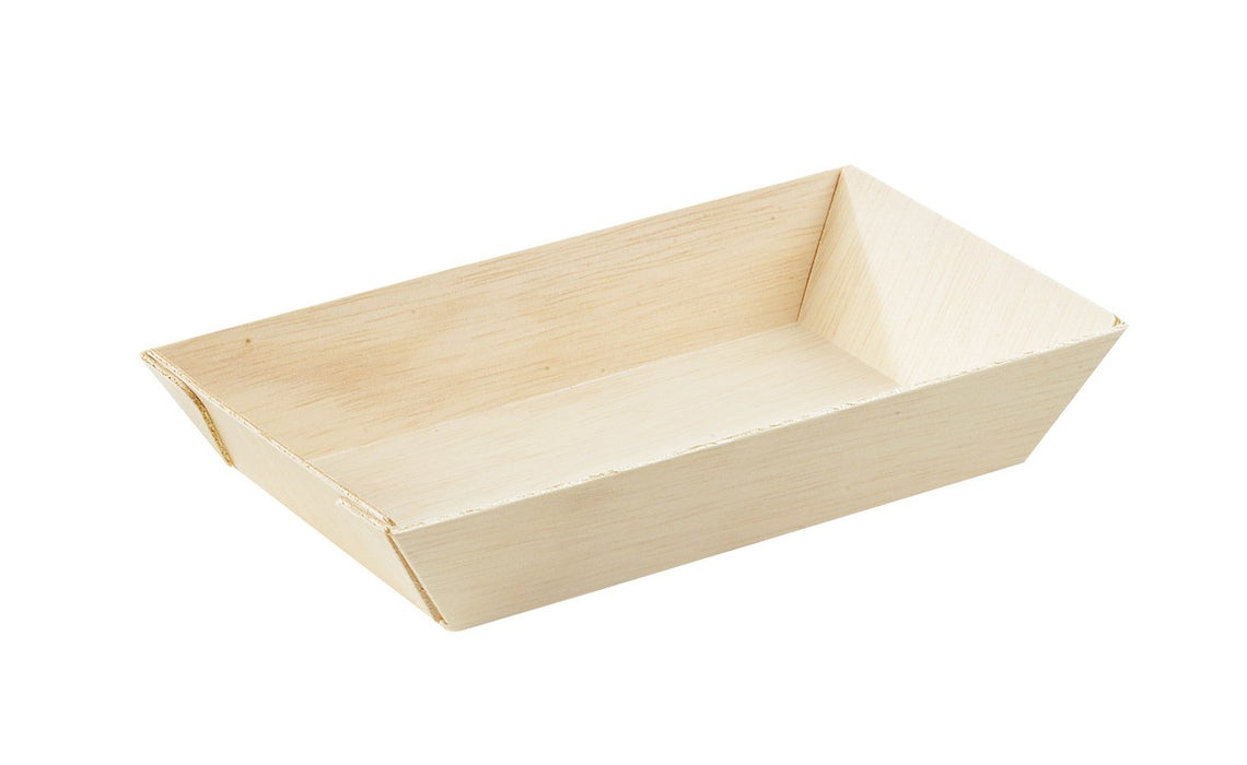Bandeja de madera rectangular Samouraï 155x85mm A28mm - 100Uds