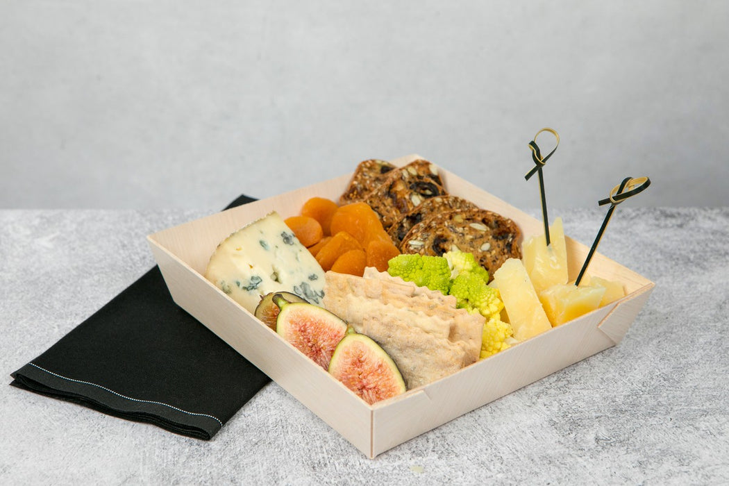 Bandeja de madera rectangular Samouraï 384x278mm A27mm - 50Uds