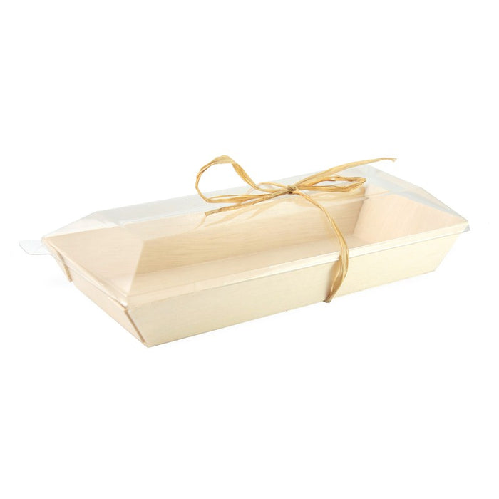 Bandeja de madera rectangular Samouraï 215x85mm A28mm - 100Uds