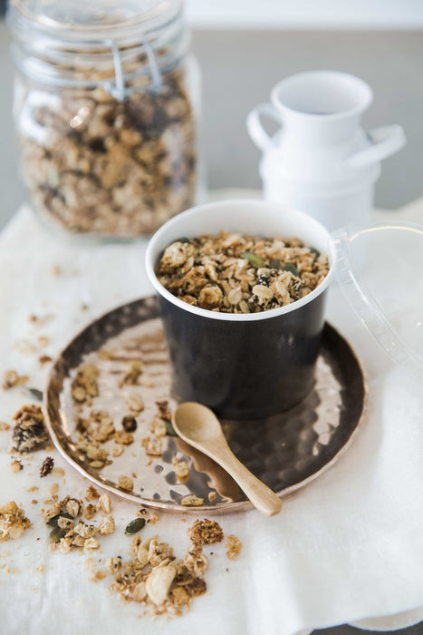 Tarrina de cartón negra para caliente/frío 280ml Ø95mm A62mm - 50Uds