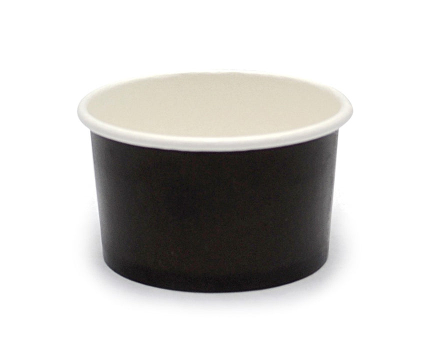 Tarrina de cartón negra para caliente/frío 60ml Ø62mm A35mm - 50Uds