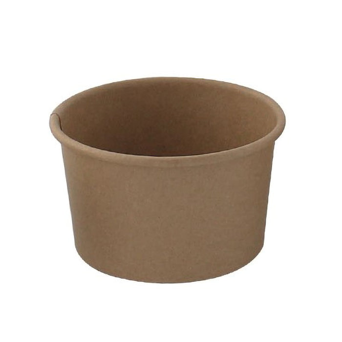 Tarrina de cartón kraft para caliente/frío 60ml Ø62mm A35mm - 50Uds