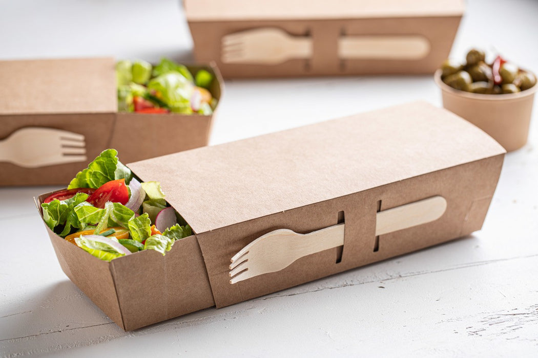 Tarrina de cartón kraft para caliente/frío 60ml Ø62mm A35mm - 50Uds