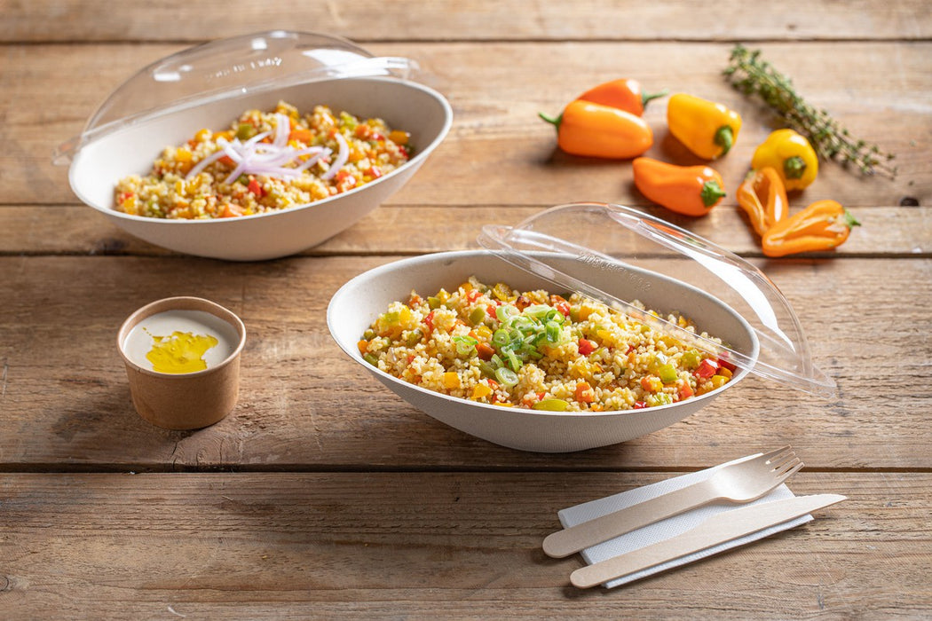 Tarrina de cartón kraft para caliente/frío 60ml Ø62mm A35mm - 50Uds