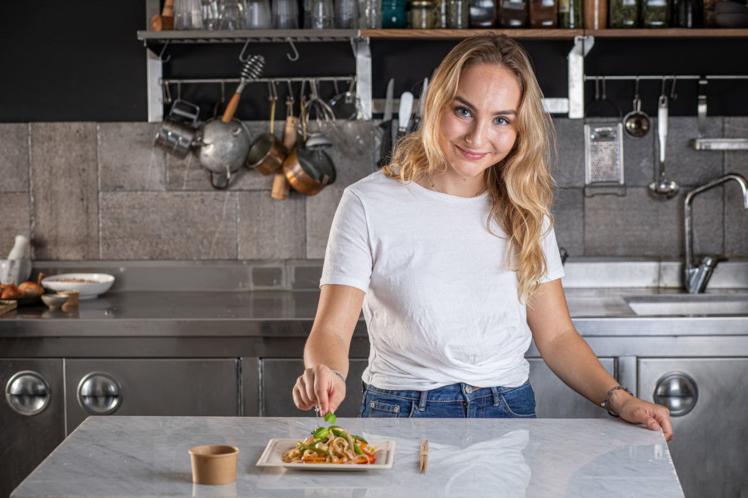 Tarrina de cartón kraft para caliente/frío 60ml Ø62mm A35mm - 50Uds