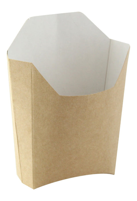 Envase kraft tipo Bolsillo para patatas fritas 115x90mm A110mm - 50Uds