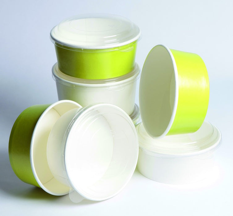Ensaladera redonda multiusos BUCKATY cartón verde 900ml Ø150mm A75mm - 45Uds