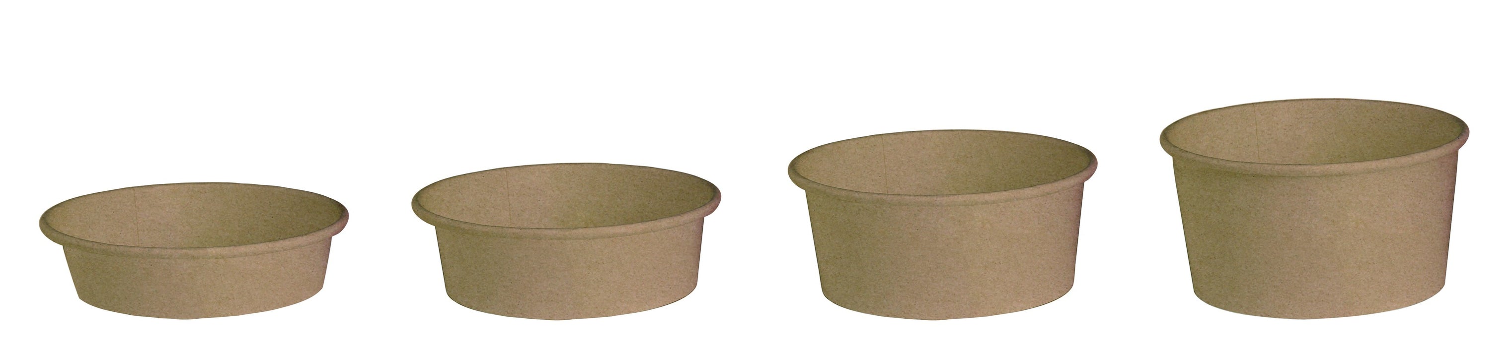 Ensaladera redonda multiusos BUCKATY cartón kraft 700ml Ø150mm A60mm - 45Uds