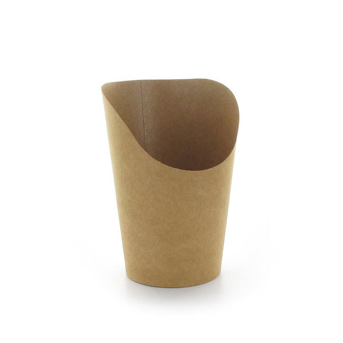 Pote de cartón kraft para Burritos/Wraps/Snacks A160mm - 50Uds
