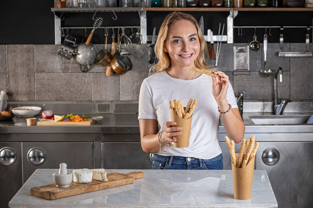 Pote de cartón kraft para Burritos/Wraps/Snacks 325ml A133mm - 50Uds