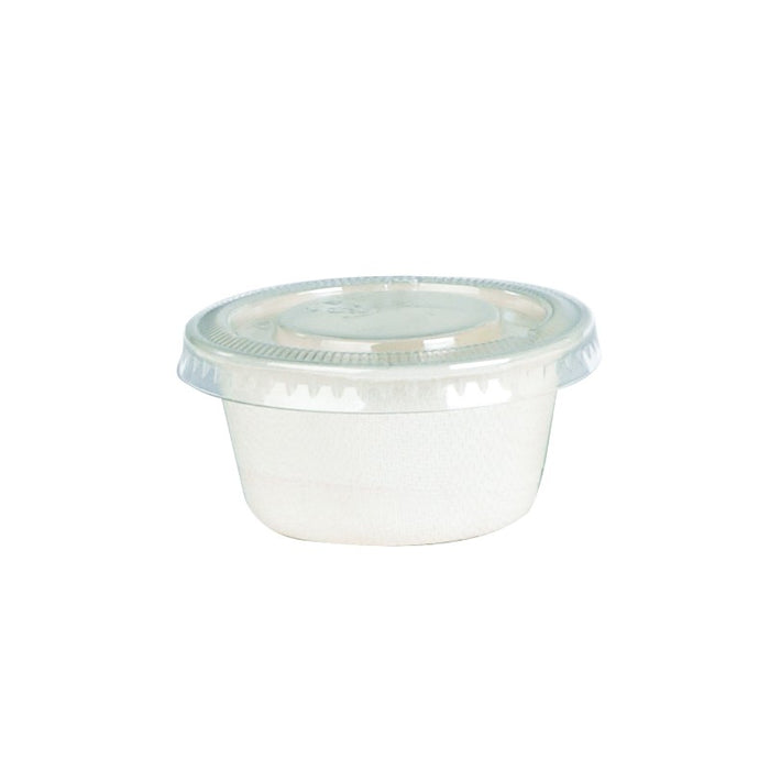 Tarrina pequeña de pulpa blanco: 60ml A30mm - 50Uds