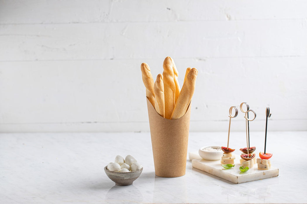 Pote de cartón kraft para Burritos/Wraps/Snacks 230ml A117mm - 50Uds