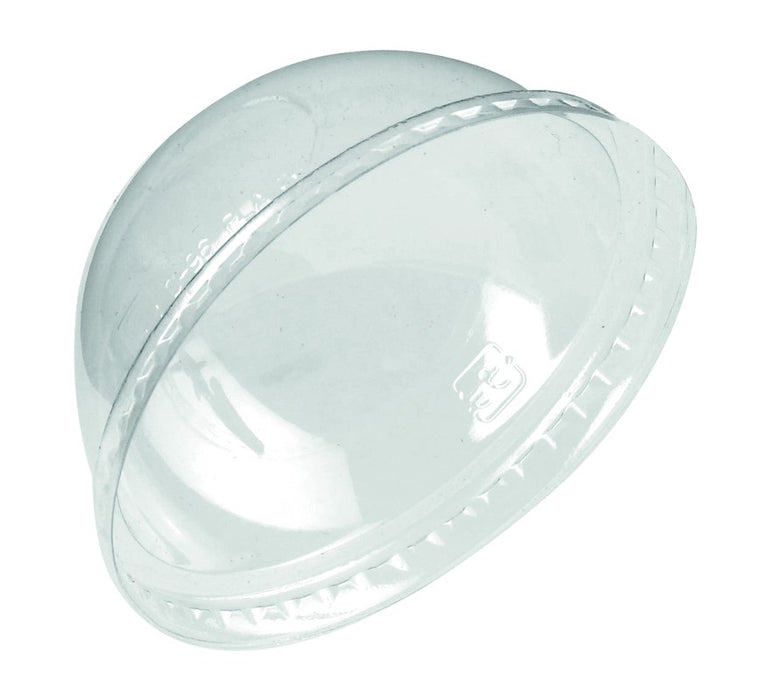 Tapa cúpula de PLA transparente sin agujero Ø96mm - 100Uds