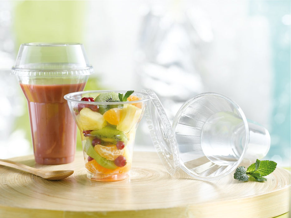 Vaso de postre de plástico PLA transparente 280ml A105mm - 50Uds