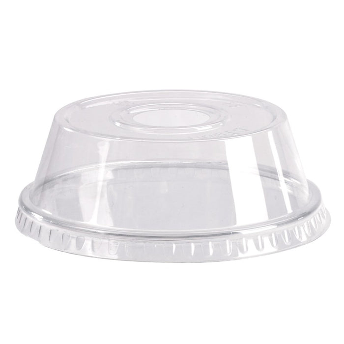 Tapa cúpula transparente PET con agujero para 210GKSMOO Ø95mm - 100Uds