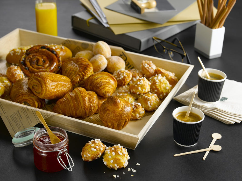 Vaso Rippley de cartón corrugado negro de doble pared 340ml A107mm - 25Uds