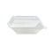 Tapa cúpula rectangular blanca PET para 210ECOD1313 132x132mm A31mm - 50Uds
