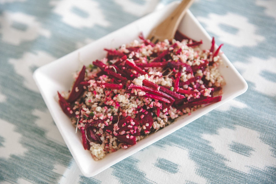 Plato hondo rectangular de pulpa blanco BioNchic 500ml 260x130mm A28mm - 50Uds