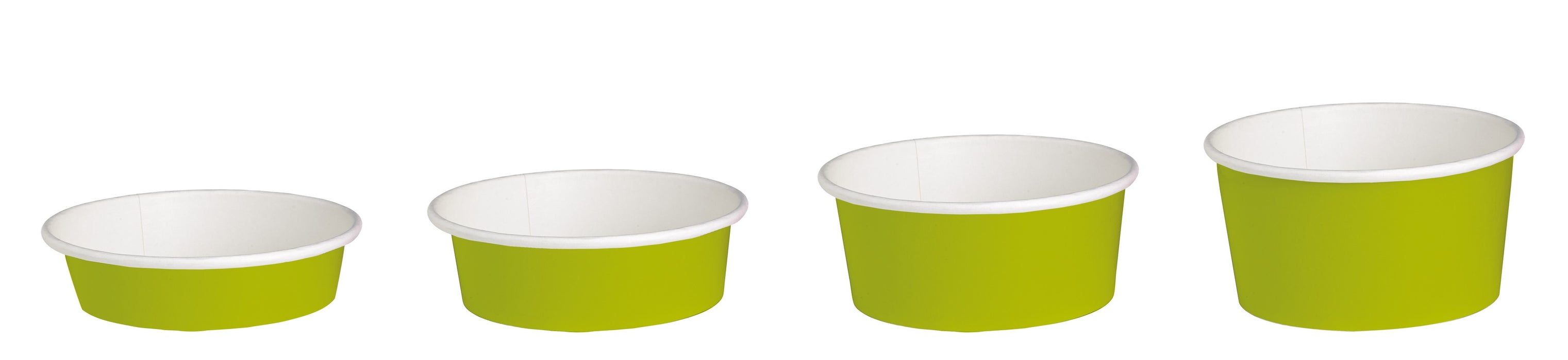 Ensaladera redonda multiusos BUCKATY cartón verde 700ml Ø150mm A60mm - 45Uds