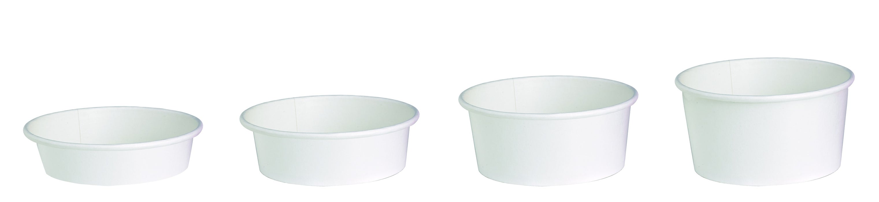 Ensaladera redonca multiusos BUCKATY cartón blanca 700ml Ø150mm A60mm - 45Uds