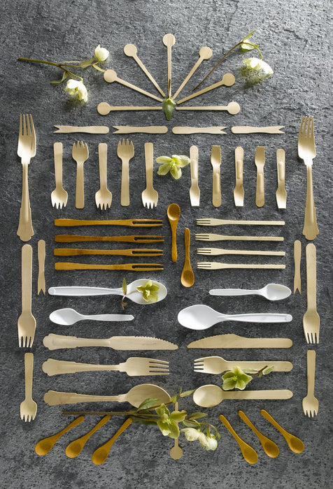 Tenedor de madera A158mm - 100Uds