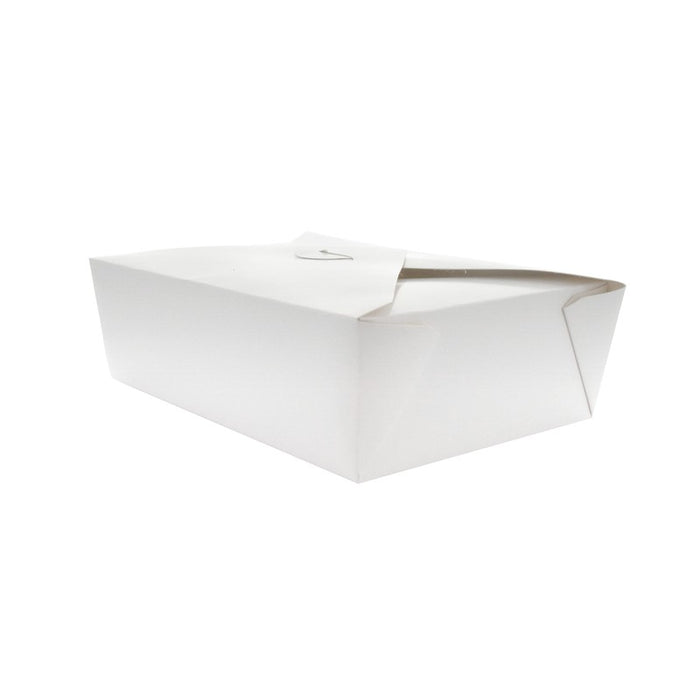 Caja de comida en cartón blanco con cierre 2000ml 217x160mm A67mm - 50Uds