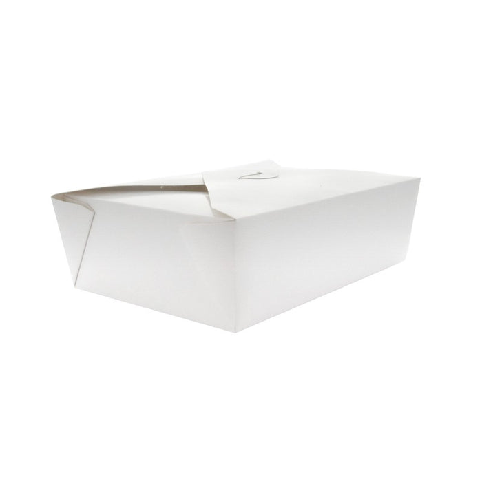 Caja de comida en cartón blanco con cierre 1450ml 217x160mm A50mm - 25Uds