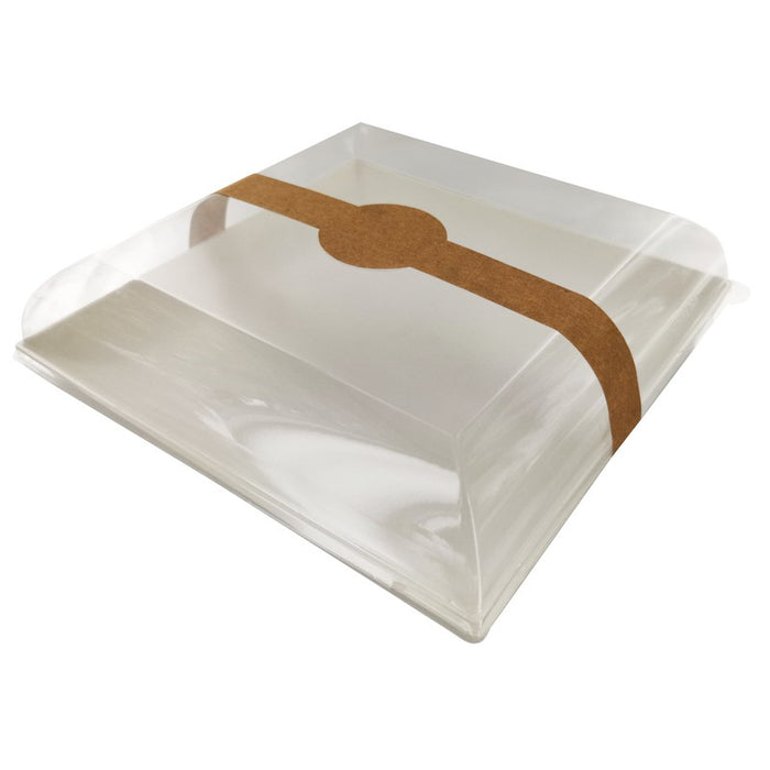 Tapa cúpula transparente BioNchic PET para 210BCHIC180 181x181mm A30mm - 100Uds