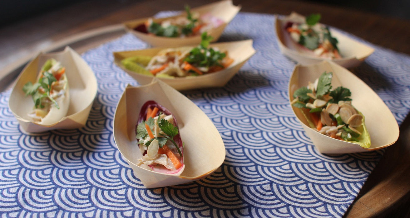 Barquilla de madera 65x40mm A20mm - 100Uds