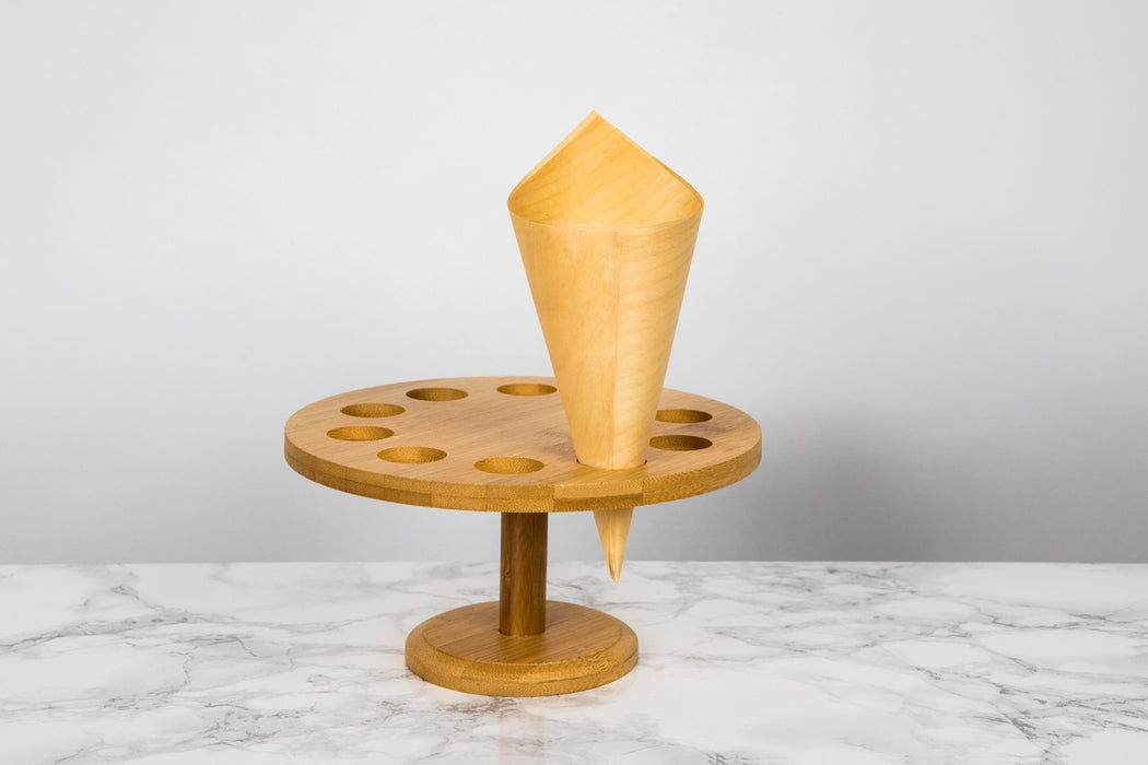 Mini Cono de madera A125mm - 100Uds