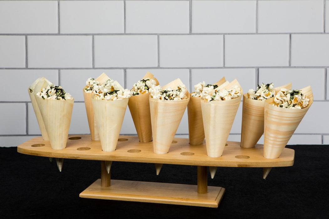 Mini Cono de madera A125mm - 100Uds