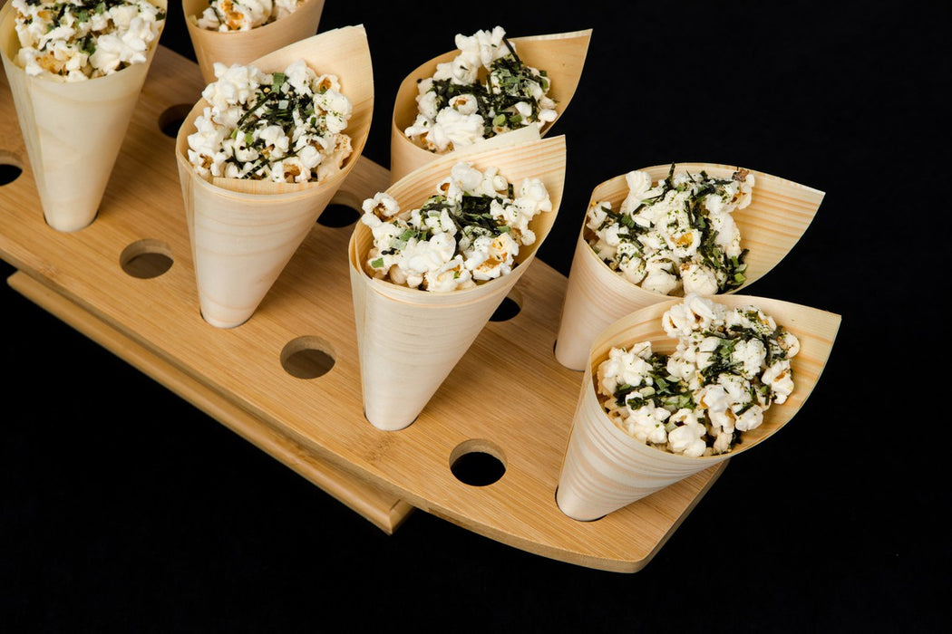 Mini Cono de madera A125mm - 100Uds