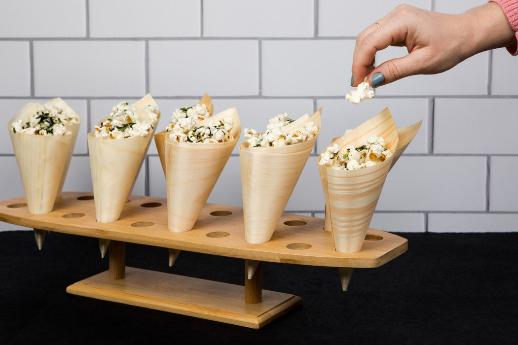 Mini Cono de madera A125mm - 100Uds