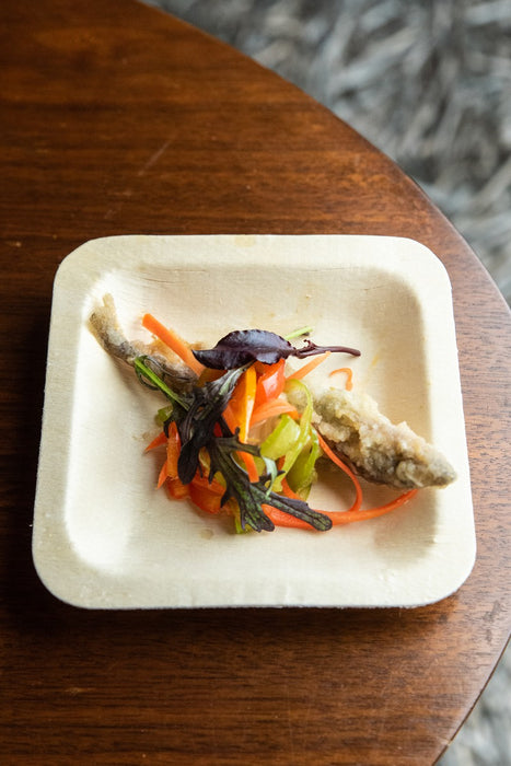 Plato de madera cuadrado SCANDINAVIE 115x115mm A17mm - 50Uds