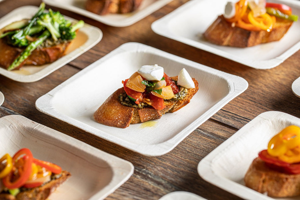 Plato de madera cuadrado SCANDINAVIE 115x115mm A17mm - 50Uds