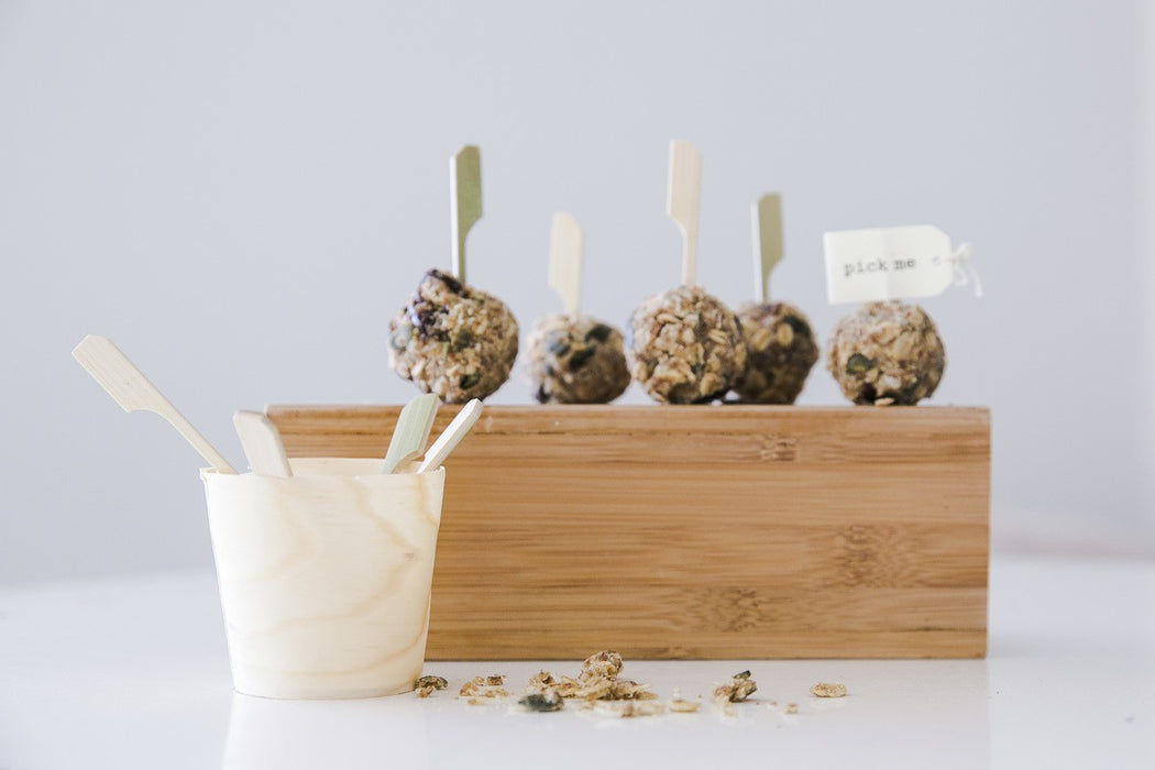 Mini vaso de madera A45mm - 100Uds