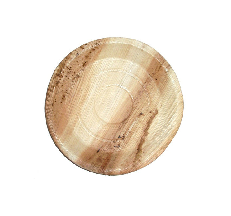 Plato redondo de hoja de palmera Ø250mm A25mm - 25Uds