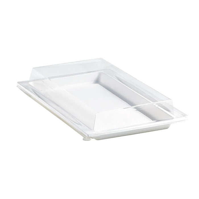 Tapa plana transparente PET 272x193mm A33mm - 100Uds