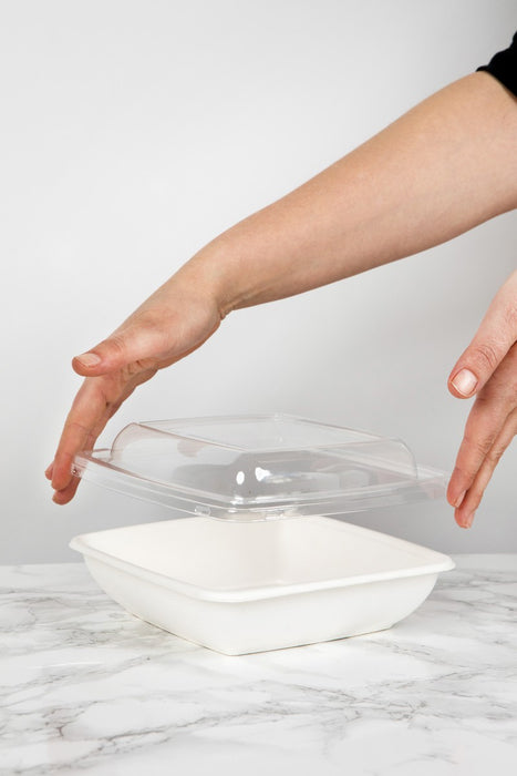 Tapa plana transparente PET para 210APUSCB750 205x205mm - 30Uds