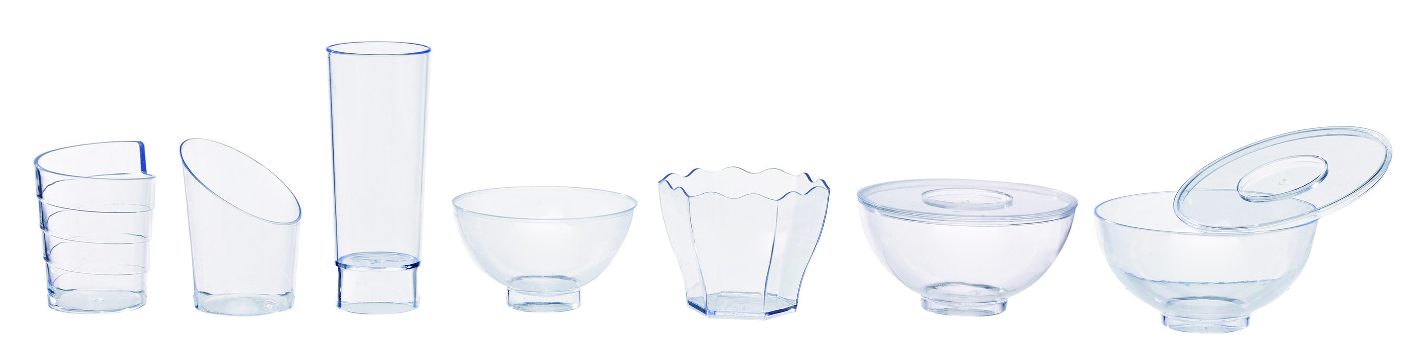 Mini bol transparente MILOU en PS 90ml A40mm - 12Uds