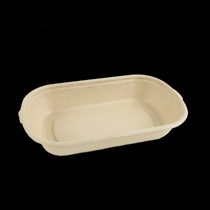 Ensaladera rectangular de pulpa Eco Rec 500ml 195x116mm A35mm - 50Uds