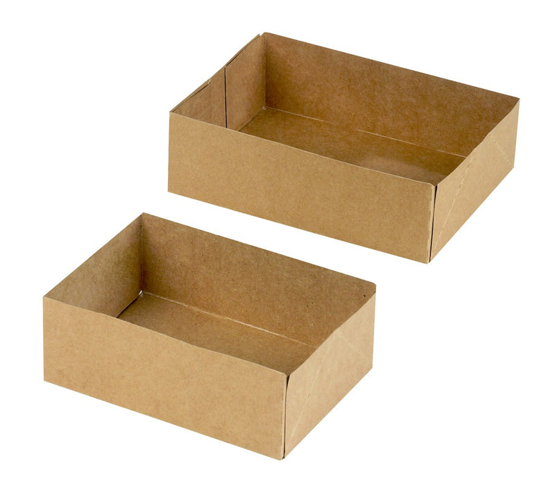 Caja pastelera blanca sin tapa 140x100mm A50mm - 100Uds