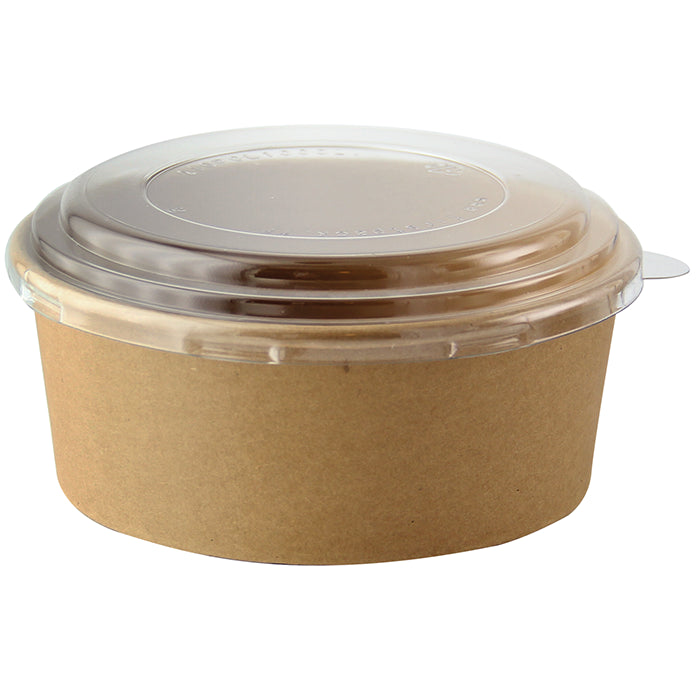 Ensaladera redonda multiusos BUCKATY cartón kraft cartón kraft 580ml Ø150mm A50mm - 45Uds