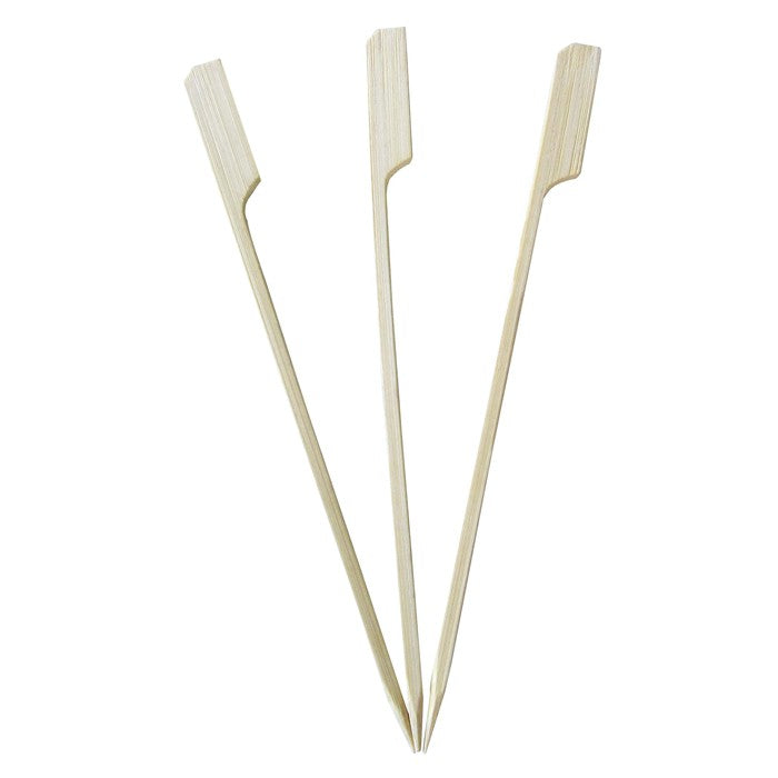 Pincho de bambú Teppo Gushi 150mm Blanco - 100Uds