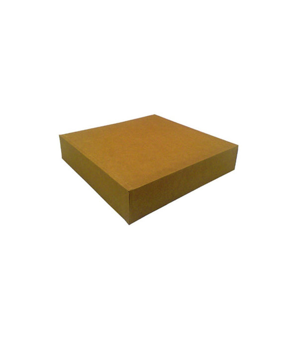 Caja pastelera de cartón kraft 200x200mm A80mm - 50Uds