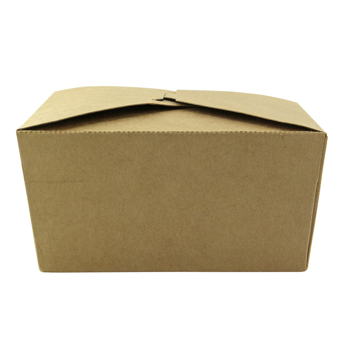 Caja de comida kraft con cierre 2-compartimentos 1 090ml 214x160mm A47mm - 50Uds